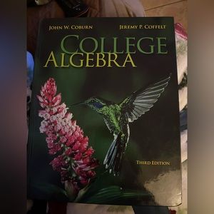 New College Algebra 3rd Edition, By John W. Coburn! Perfect conditions